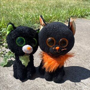 TY beanie boo Cat Duo